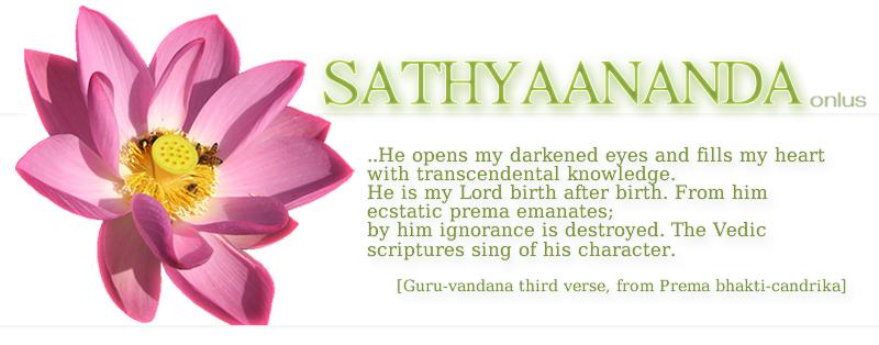 header with lotus flower and title